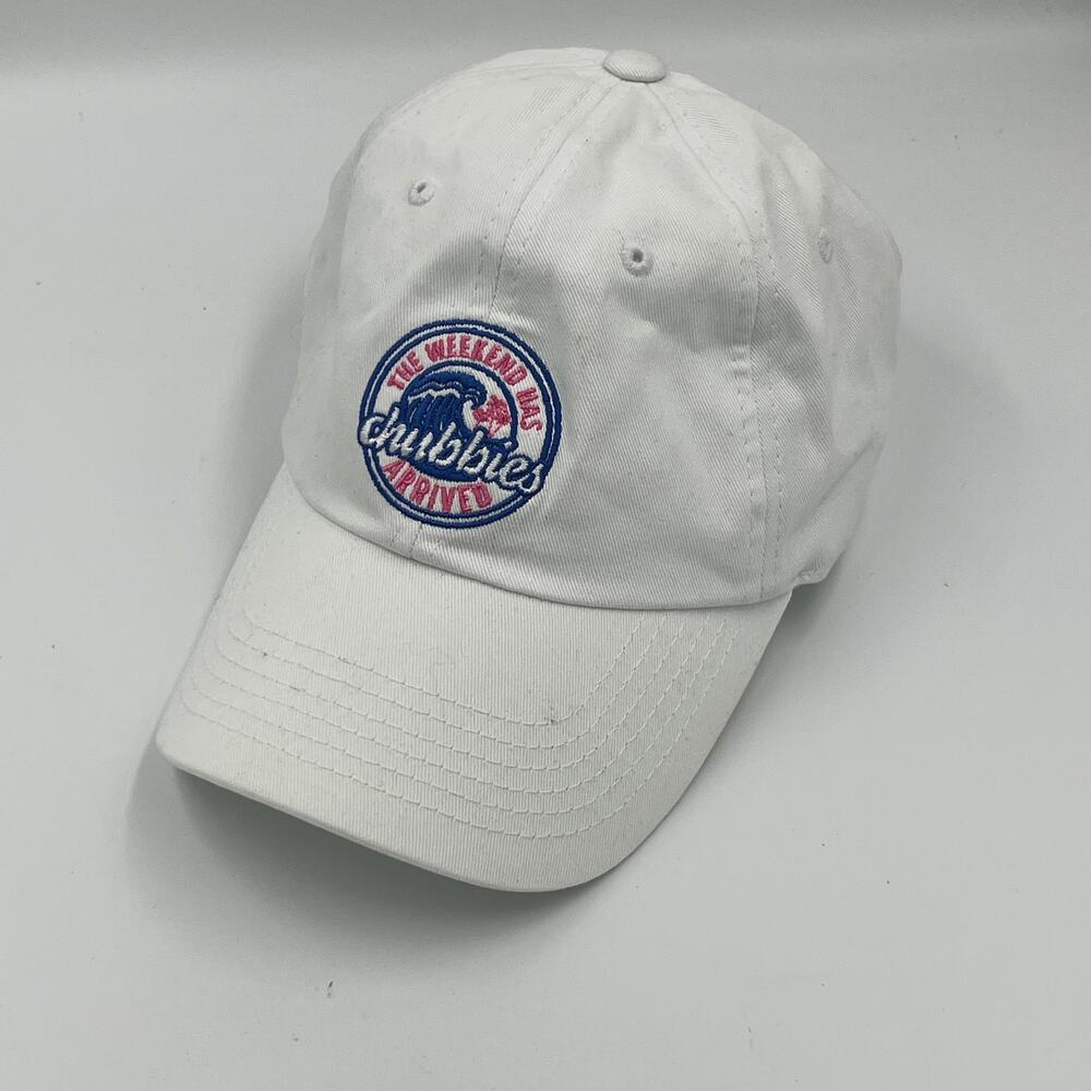 Chubbies The Weekend Has Arrived Dad Hat White Cotton